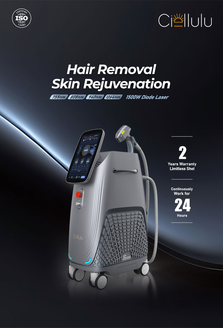 S500 Diode laser facial machine overview